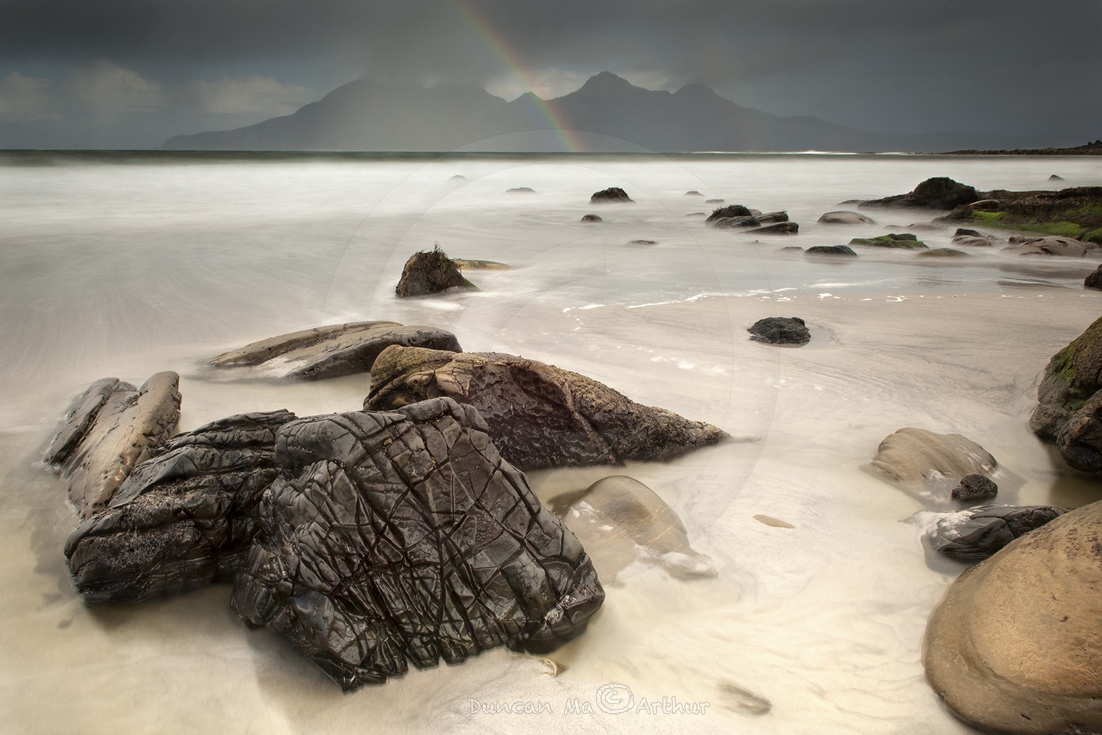 Un vrai temps écossais sur l'île d'Eigg