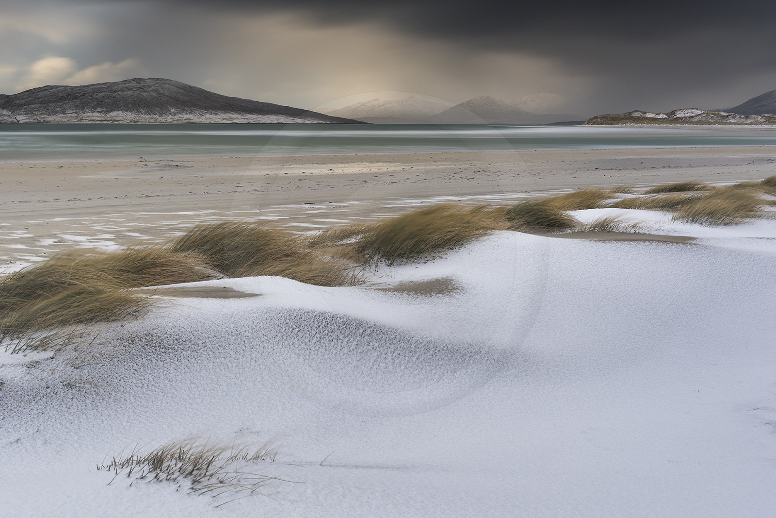 Averses d'hiver, île de Harris