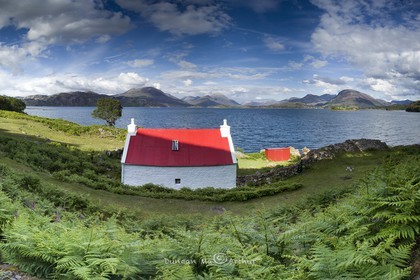 Red roof, loch Torridon, Highland