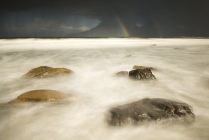 Vagues et roches, île d'Eigg