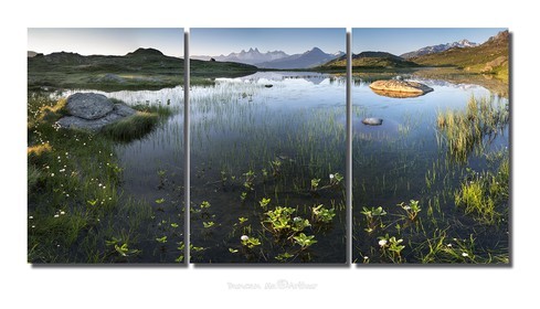 Le lac Guichard et les aiguilles d'Arve