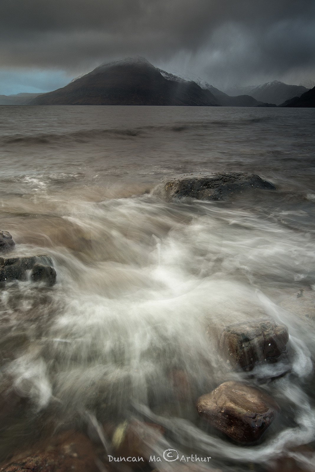 Loch Scavaig et le Cuillin noir depuis Elgol, île de Skye