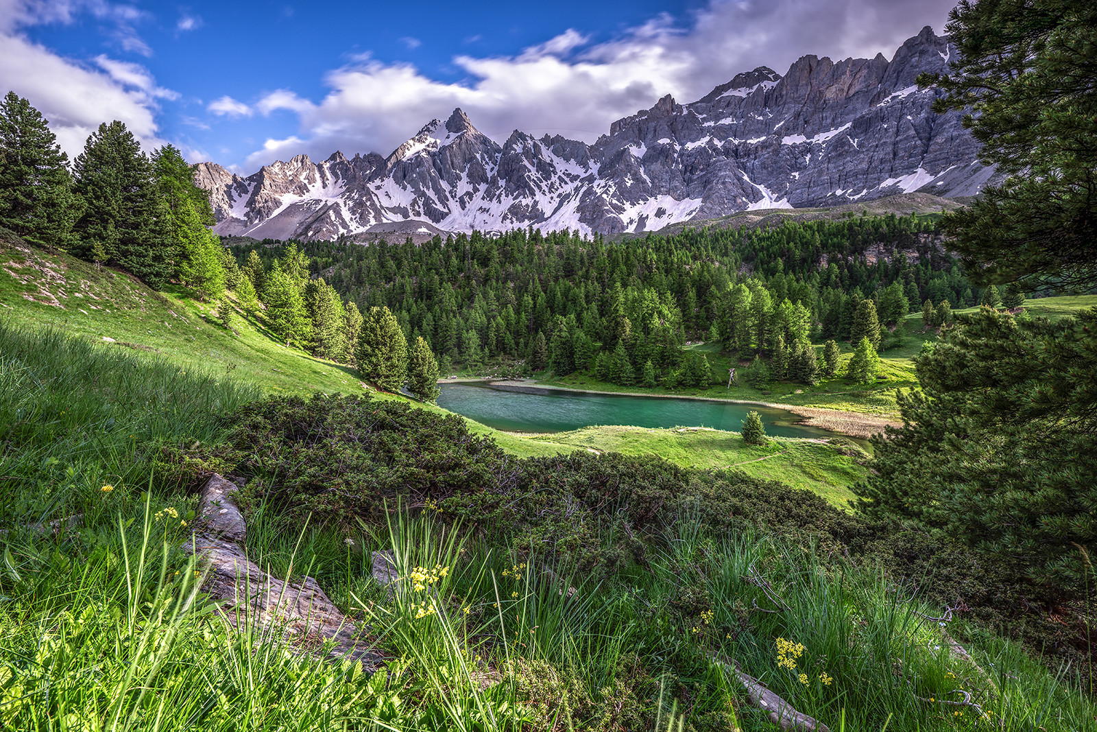 Éclaircies du soir au lac Miroir
