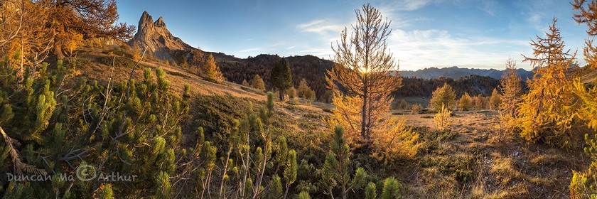 La pointe de la Selle, un coucher d'automne
