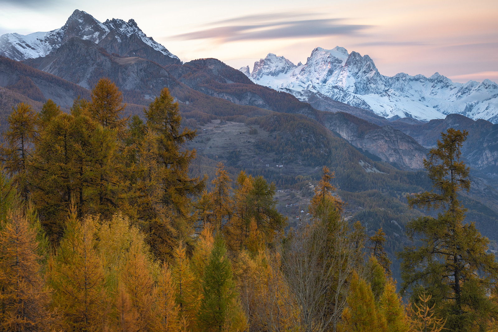 Un soir d'automne depuis Risoul