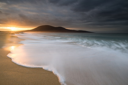 Coucher de soleil à Scarista, île de Harris