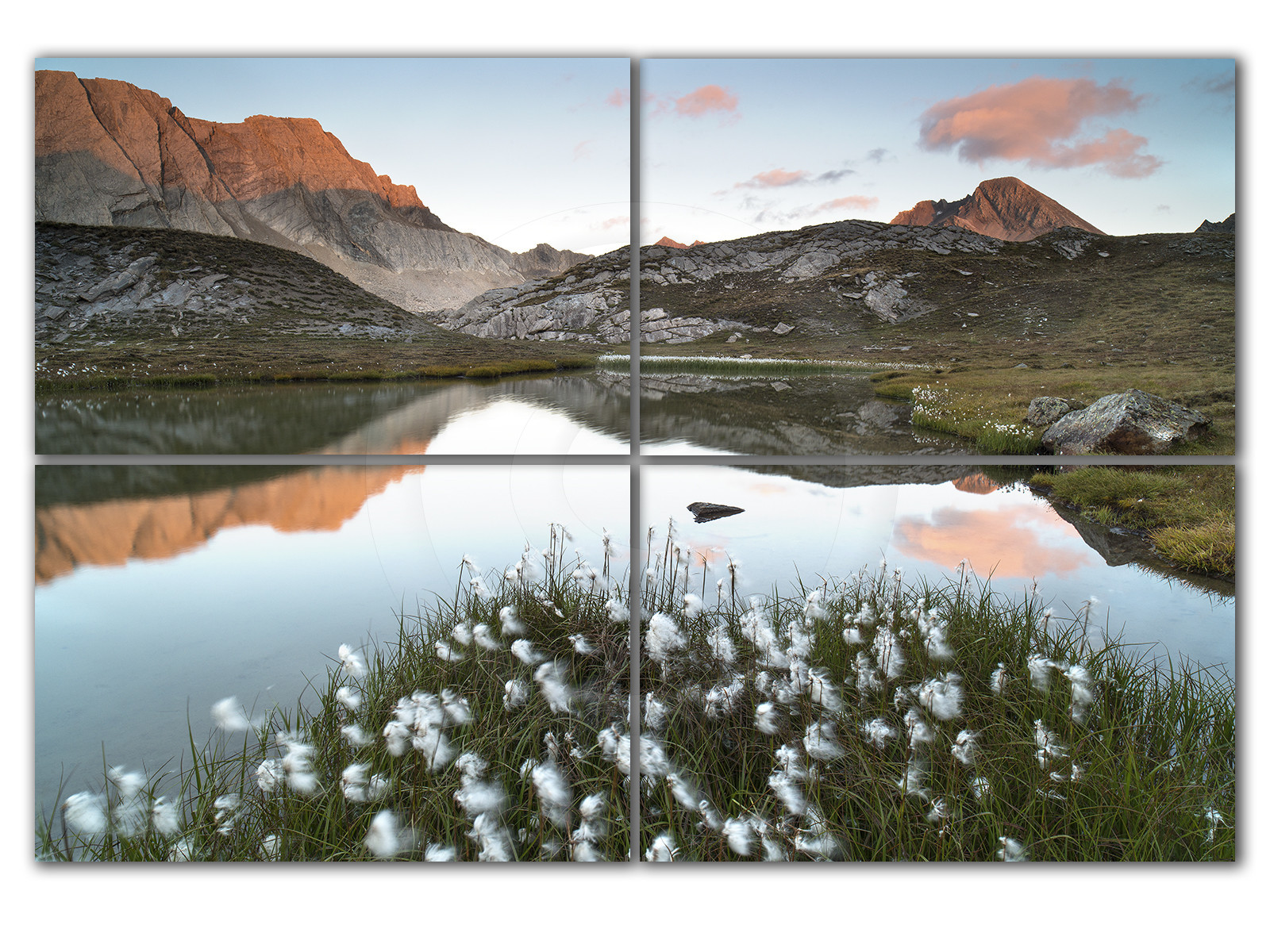 Le lac de l'Eychassier face à la Taillante et le Pain de Sucre