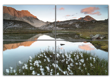 Le lac de l'Eychassier face à la Taillante et le Pain de Sucre