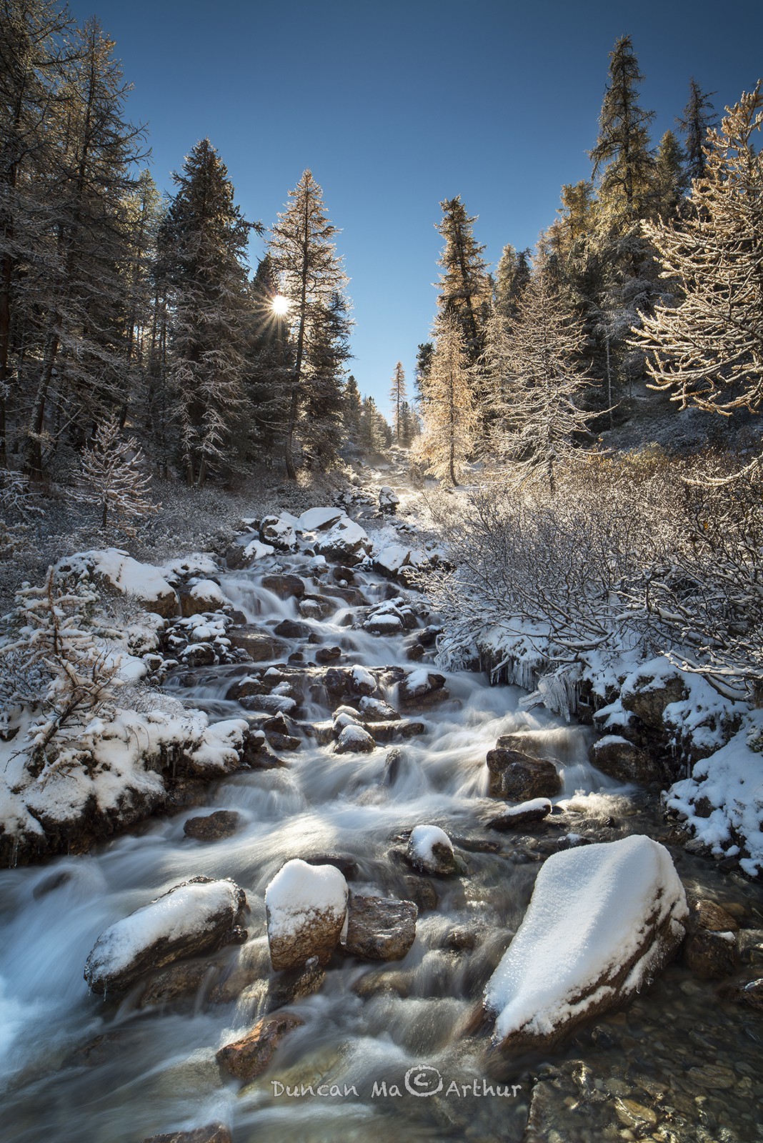 Premières neiges sur le torrent de la Pisse
